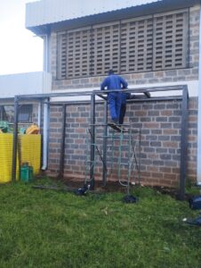 Condenser Outdoor stand fabrication